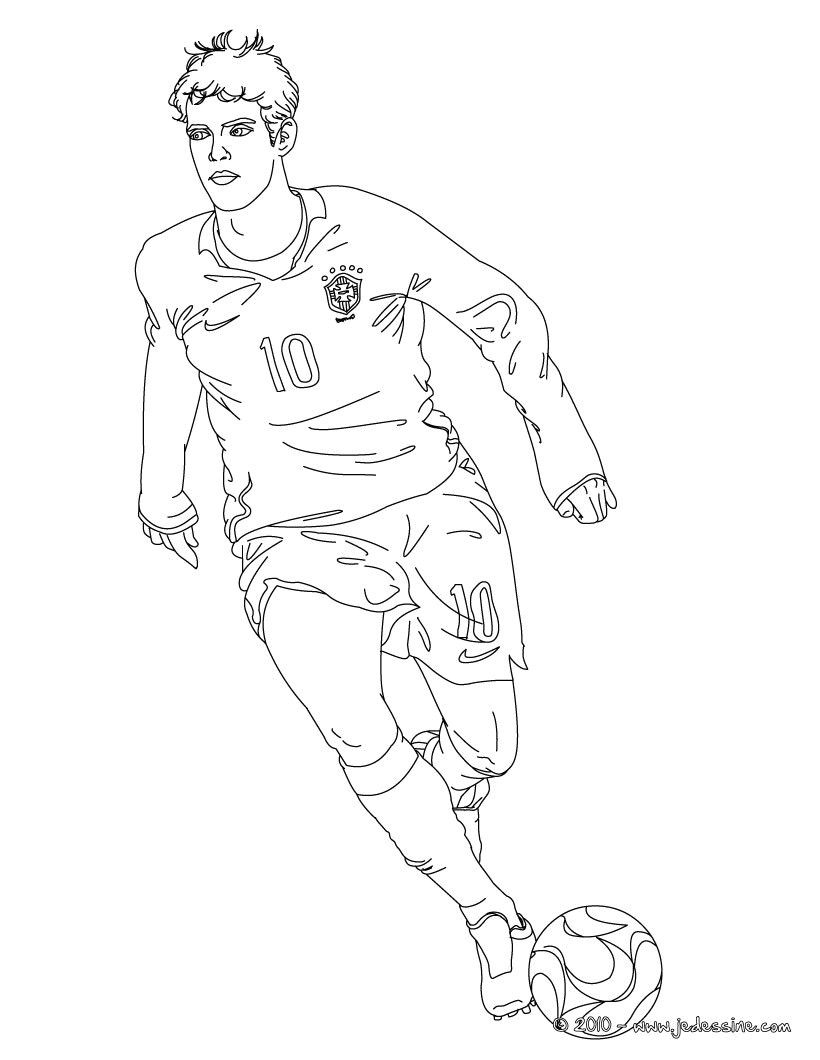 Coloriage Neymar A Imprimer Coloriage Du Joueur De Foot Kaka Un Joli Coloriage Pour Les Fans De