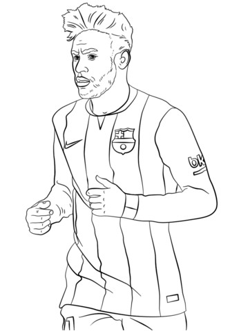 Coloriage Neymar A Imprimer Coloriage Neymar