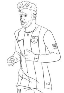 Coloriage Neymar Gratuit Coloriage Neymar