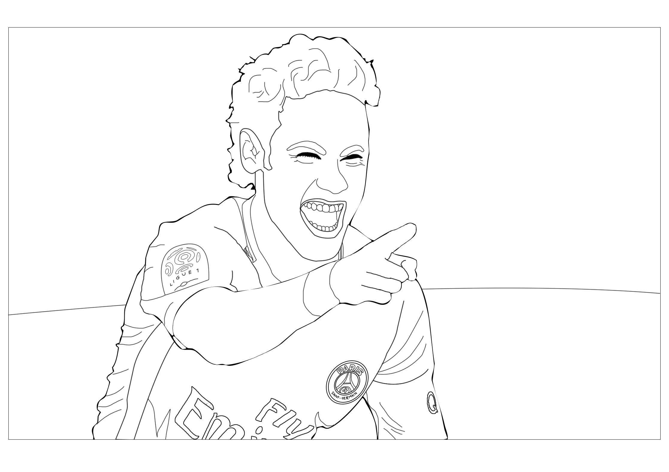 Coloriage Neymar Psg 10 Coloriage Joueur De Foot Psg Coloriage Neymar Psg 10 Coloriage Joueur De Foot Psg