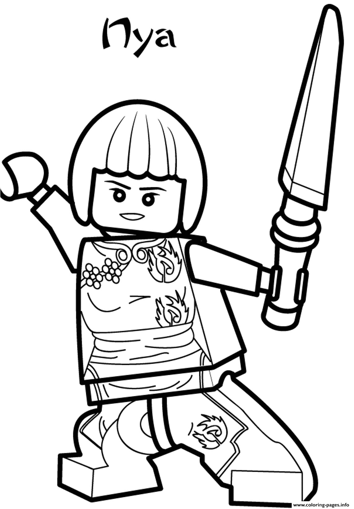 Coloriage Ninjago Kai Zx Kai Ninjago Drawing at Getdrawings