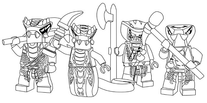 Coloriage Ninjago Tribu Serpent Coloriage Et Dessin De Ninjago   Imprimer