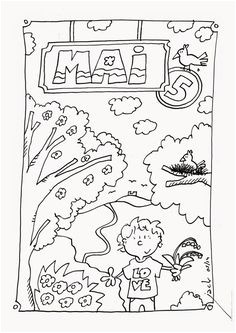 Coloriage Octobre Mois Mois De L Année Page Du Cahier De Vie La Classe De Jenny