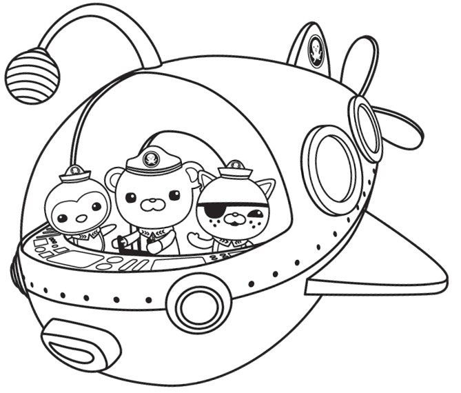 Coloriage Octonauts En Ligne Dessins Gratuits   Colorier Coloriage Les Octonauts   Imprimer