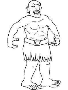 Coloriage Ogre Géant 8 Best Giant Coloring Pages Images On Pinterest
