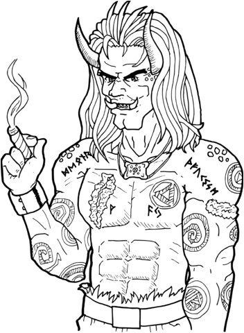 Coloriage Ogre Maternelle Coloriage Ogre