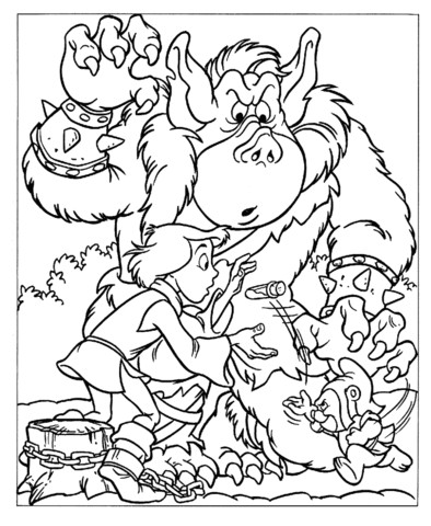 Coloriage Ogre Maternelle Coloriage Ogre