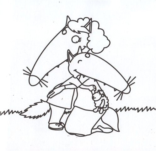 Coloriage P Tit Loup Image Du Blog Nounouduveronblog Petit Loup