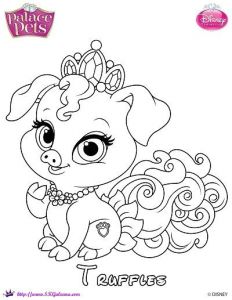 Coloriage Palace Pets Disney Princess Palace Pets Coloring Page Of Stripes