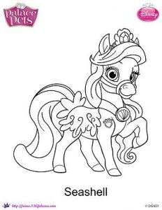 Coloriage Palace Pets Seashell Disney S Princess Palace Pets Free Coloring Pages and Printables