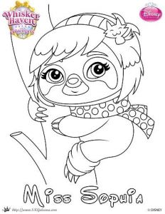 Coloriage Palace Pets Seashell Whisker Haven Tales Coloring Page Of Miss sophia