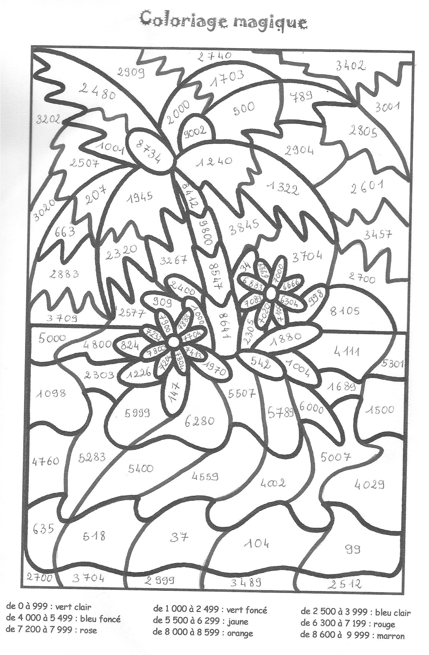 Coloriage Palmier à Imprimer Coloriages Magiques