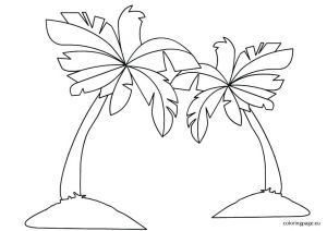 Coloriage Palmier Dattier Ment Dessiner Des Palmiers Dessein De Dessin Ment Dessiner Des