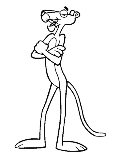 Coloriage Panthere Rose En Ligne 53 Dessins De Coloriage La Panth¨re Rose   Imprimer