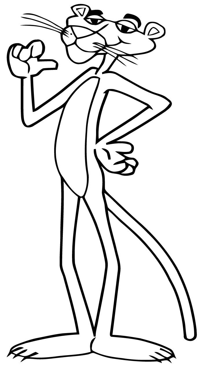 Coloriage Panthere Rose En Ligne Coloriage  Dessiner La Panthere Rose En Ligne