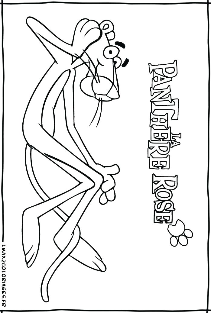 Coloriage Panthere Rose En Ligne Coloriage La Panthere Rose Dessin A Imprimer La Panthere Rose