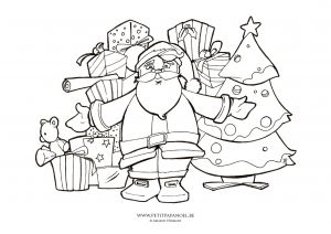 Coloriage Papa Noel A Imprimer Coloriage De No L