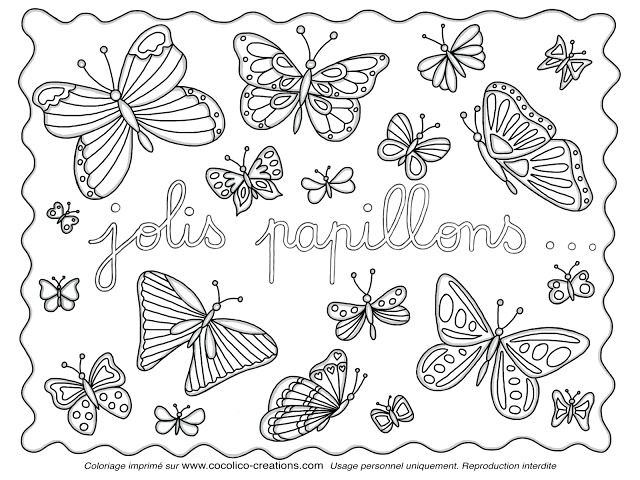 Coloriage Papillon à Imprimer Adulte 23 Best Mes Créations Coloriages Images On Pinterest