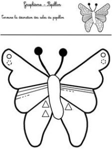 Coloriage Papillon à Imprimer Maternelle Bibine Gilberteautale Sur Pinterest