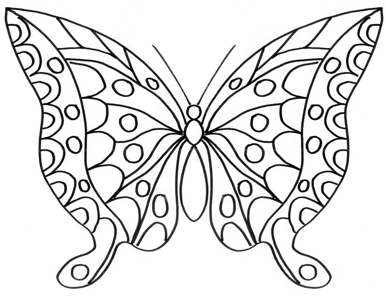 Coloriage Papillon à Imprimer Maternelle Coloriage Simple D 39 Un Papillon Coloriage Papillon T Te Dessin