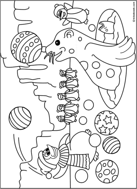 Coloriage Paysage Banquise Coloriage Animaux 134 Dessins   Imprimer Et   Colorier