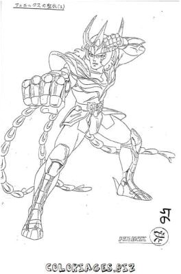 Coloriage Pegase Chevalier Du Zodiaque Coloriage De Chevaliers Du Zodiaque