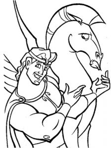 Coloriage Pegase Hercule Coloriage Hercule Et Pégase