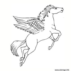 Coloriage Pegase Imprimer Coloriage Licorne Pegase Dessin