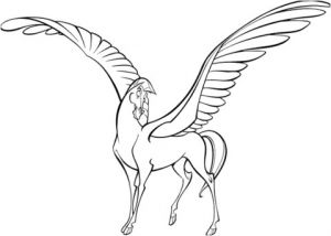 Coloriage Pegase Imprimer Coloriage Pégase