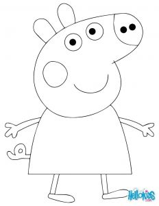 Coloriage Peppa Pig En Ligne Peppa Pig Cake Template Colorier En Ligne Imprimer