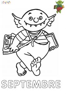 Coloriage Petit Ogre Le Petit Ogre Veut Aller L école – Mc En Maternelle