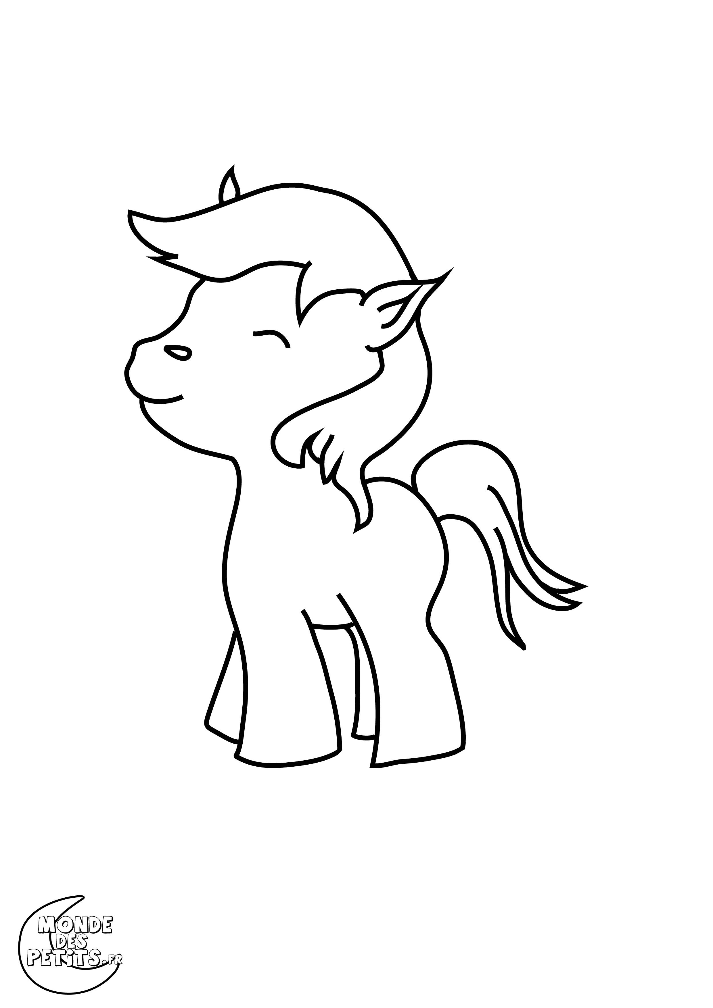Coloriage Petit Poney à Imprimer Gratuit Dessins Gratuits   Colorier Coloriage Poney   Imprimer
