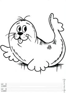 Coloriage Phoque Banquise Coloriage Pingouin Sur La Banquise A Imprimer Coloriages Mer