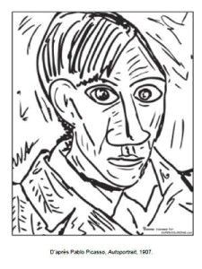 Coloriage Picasso à Imprimer Free Coloring Page Coloring Great Wave Kanagawa Coloring for Adult