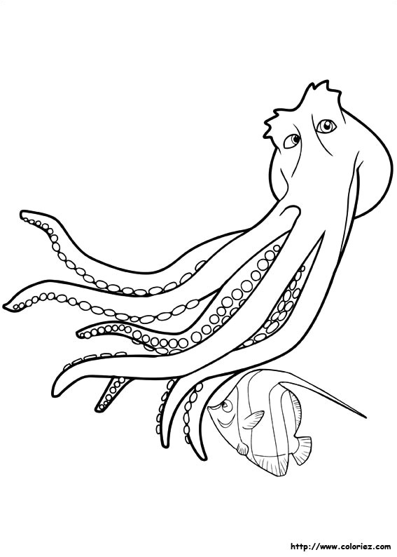 Coloriage Pieuvre à Imprimer Coloriage Coloriage De Slim La Pieuvre