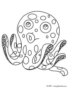 Coloriage Pieuvre Géante 68 Best Coloriages Animaux Marins Images On Pinterest