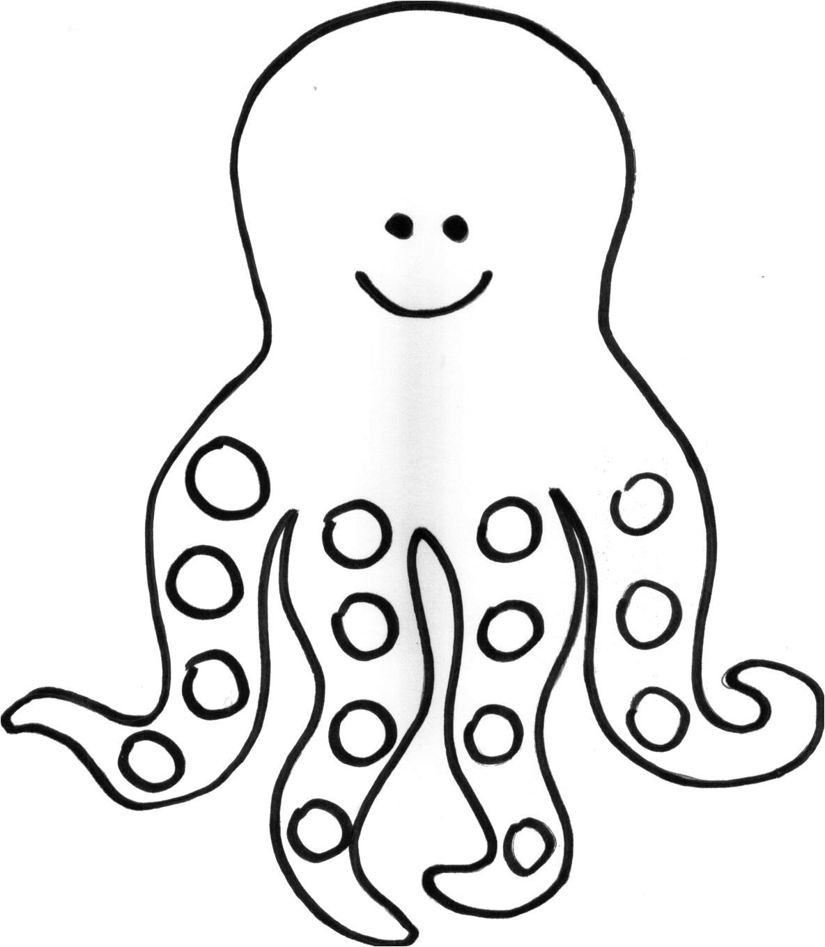 Coloriage Pieuvre Géante Dessin Animaux Facile Maison Design Apsip