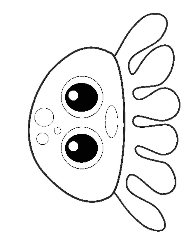 Coloriage Pieuvre Rigolote Coloriage Pieuvre Imprimer Gratuitement