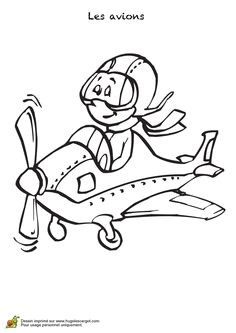 Coloriage Pilote D Avion 48 Best Coloriages D Avions Images On Pinterest