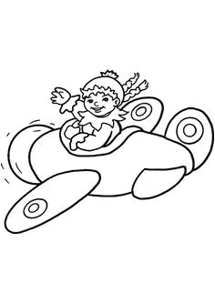 Coloriage Pilote D Avion Coloriage Pour Enfant Un Jet Dans L Espace Avec son Pilote