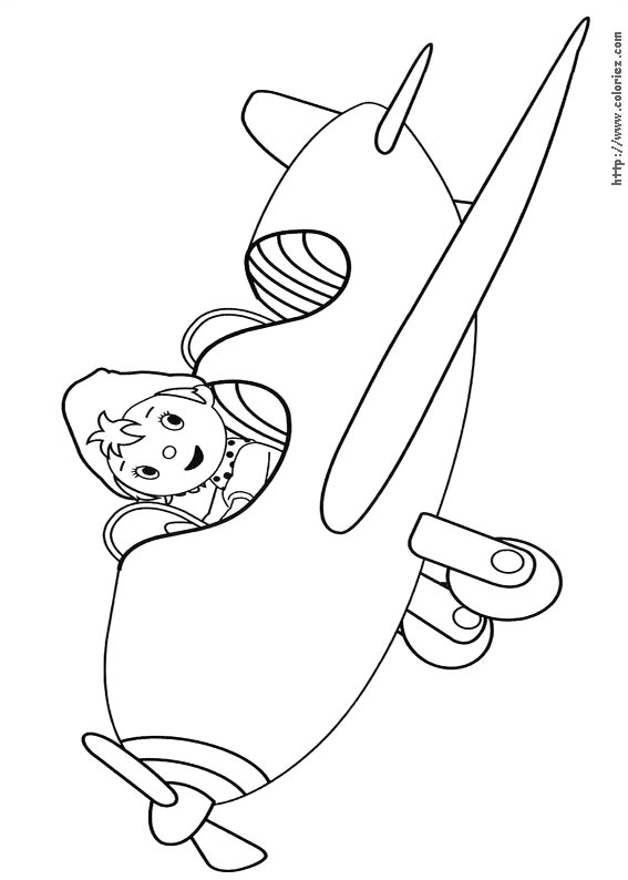 Coloriage Pilote D Avion Dessins Gratuits   Colorier Coloriage Oui Oui   Imprimer