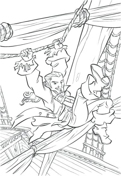 Coloriage Pirate Des Caraibes 4 A Imprimer Sugasuga