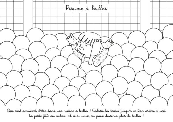 Coloriage Piscine A Balles Coloriage   Imprimer Piscine   Balles