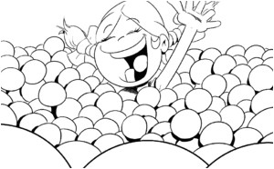 Coloriage Piscine A Balles Coloriages Thérébentine