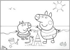 Coloriage Piscine A Balles Peppa Pig Coloring Pages for Kids Printable Free
