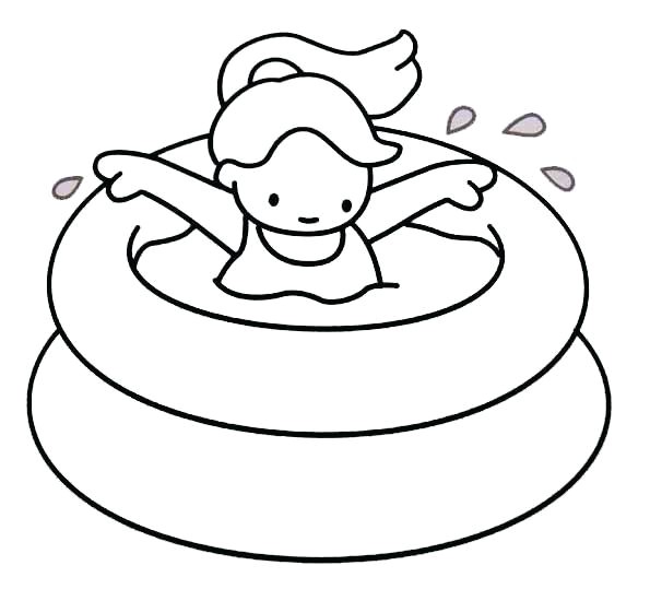 Coloriage Piscine Avec toboggan Coloriage Nageur Piscine Dessin Gratuit A Imprimer Coloriages