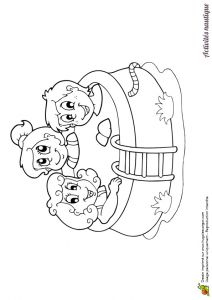 Coloriage Piscine Cp Dessin Colorier Activité Nautique La Piscine Gonflable