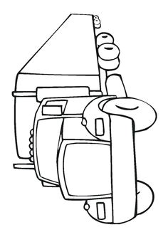 Coloriage Pistolet à Eau Truck Black White Line Art Christmas Xmas toy Scalable Vector