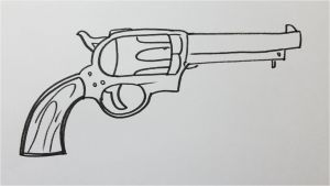 Coloriage Pistolet Cow Boy Ment Dessiner Un Pistolet