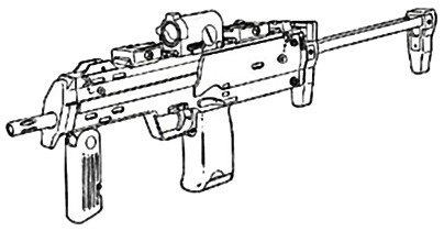 Coloriage Pistolet Mitraillette Les Pistolets Mitrailleurs Moyens
